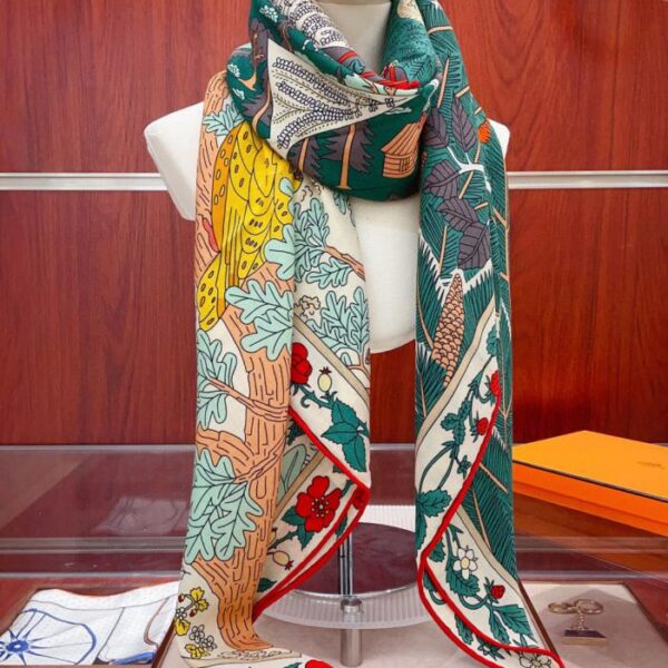 Double-sided same color silk wool style HERMES cashmere new style (JBGIT)