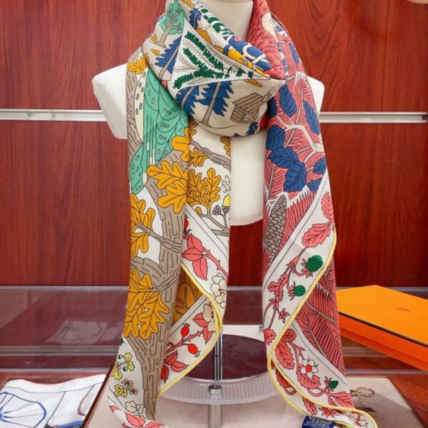 Double-sided same color silk wool style HERMES cashmere new style (R5MHU)