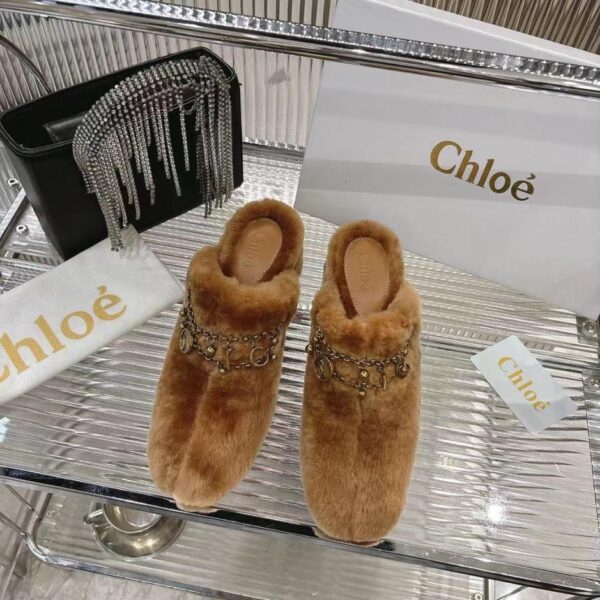 Chloe 2026 real fur slippers (C8TK6)