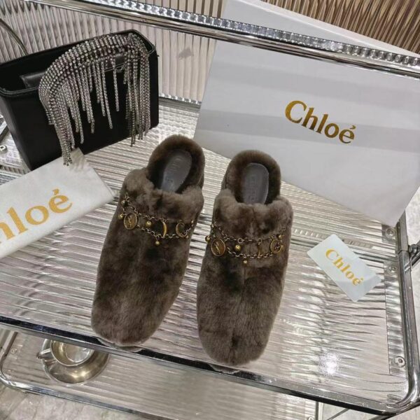Chloe 2026 real fur slippers (LN647)