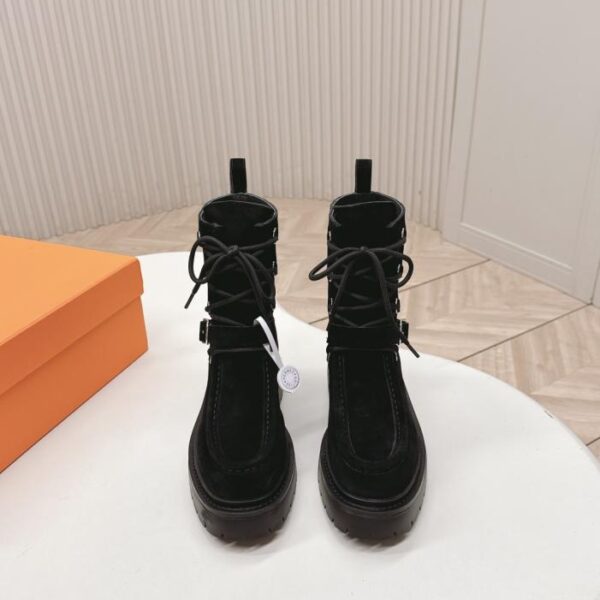Autumn and Winter Hermes Classic Handsome Knight Boots Ankle Boots (90HQ0)