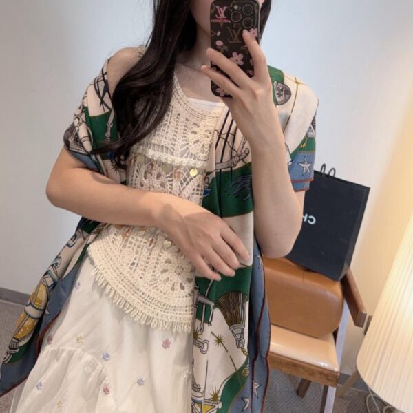 Hermès Starry Night Chorus Double-sided Tone Velvet (ZIQE3)