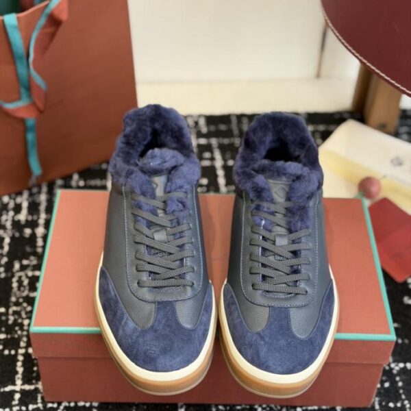 Loro Piana Handmade, Latest Colorway, Stylish Casual Sporty Wool Trainer Shoes (VT8B3)