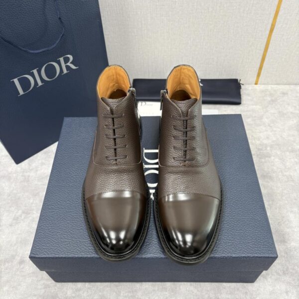 Dior Men's Patchwork Ankle Boots, Mid-Cut Leather Boots (ZAYLH)