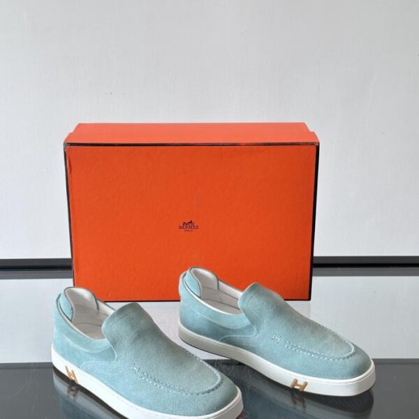Hermes casual shoes, suede leather (4GTZG)