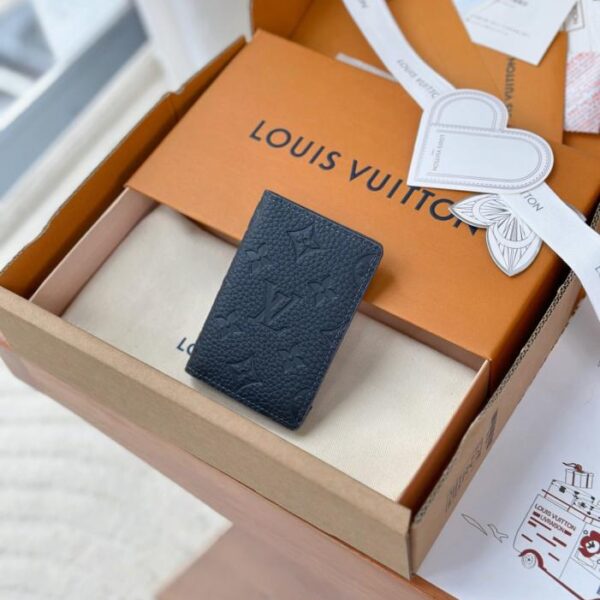 M11524 Embossed Blue (Grade A All-Steel) LV Pocket Multi-Purpose Wallet with Variable Code Chip (FODJO)