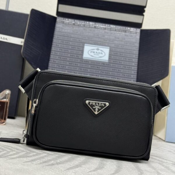 Prada's new waist bag 2VH156 cross-grain (3VZJQ)