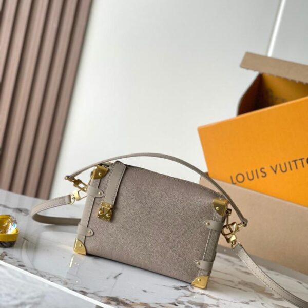 [Premium Grade MB163c Chip Version Original Leather] Side Trunk Medium Handbag, Model M25072(5UU3J)