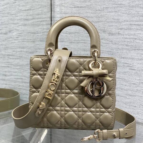 Lady Dior bag with four compartments and bow (6QE26)