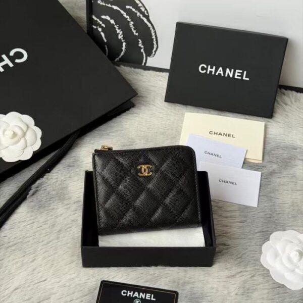 Chanel zip-up short wallet, item number AP3999(GMFTE)