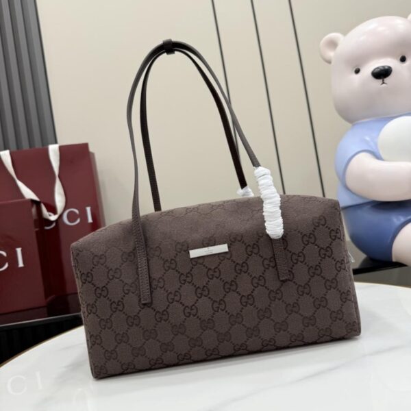 Generation Gucci GG Canvas and Webbing Boston Bag (ZZR82R)