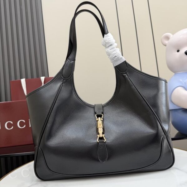 Gucci Black Soft Leather Tote Bag (LUNCSF)