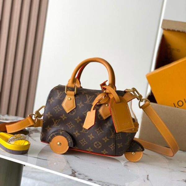 [Premium Grade MB163c Chip Version Original Leather] Rickshaw Mini Handbag, Model M28020, Material: Grade A All-Steel Hardware (Y1WC05)