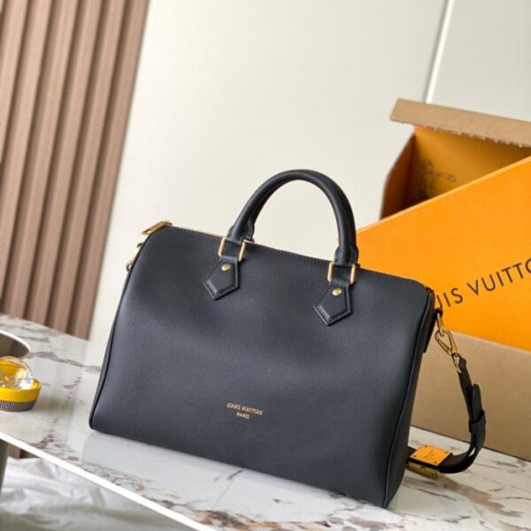 [Premium Grade MB163c Chip Version Original Leather] Speedy Soft 30 Lucky Handbag, Model M24891, Material: Grade A All-Steel Hardware (HADHFQ)